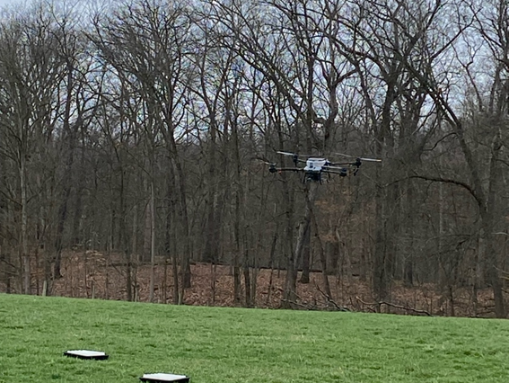 Graduate student Alex Thomas was busy in March frost seeding pastures at the <a href="/CFAES_OSU/">Ohio State - CFAES</a> Eastern and Jackons #Ag Research Stations.  These studies compare drone spreading to traditional ground methods.  Look for results in the 2024 #eFields report.  #Precisionag #agtech