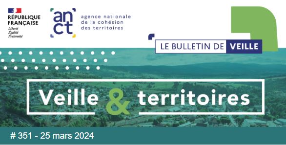 Notre n°351 de Veille &amp; Territoires est en ligne. Au sommaire : Portrait(s) des Territoires d'industrie, livrets thématiques Leader France #Petitesvillesdedemain, dynamiques agricoles et forestières, vieillissement &amp; quartiers populaires... A lire ici : rb.gy/s7tbi6