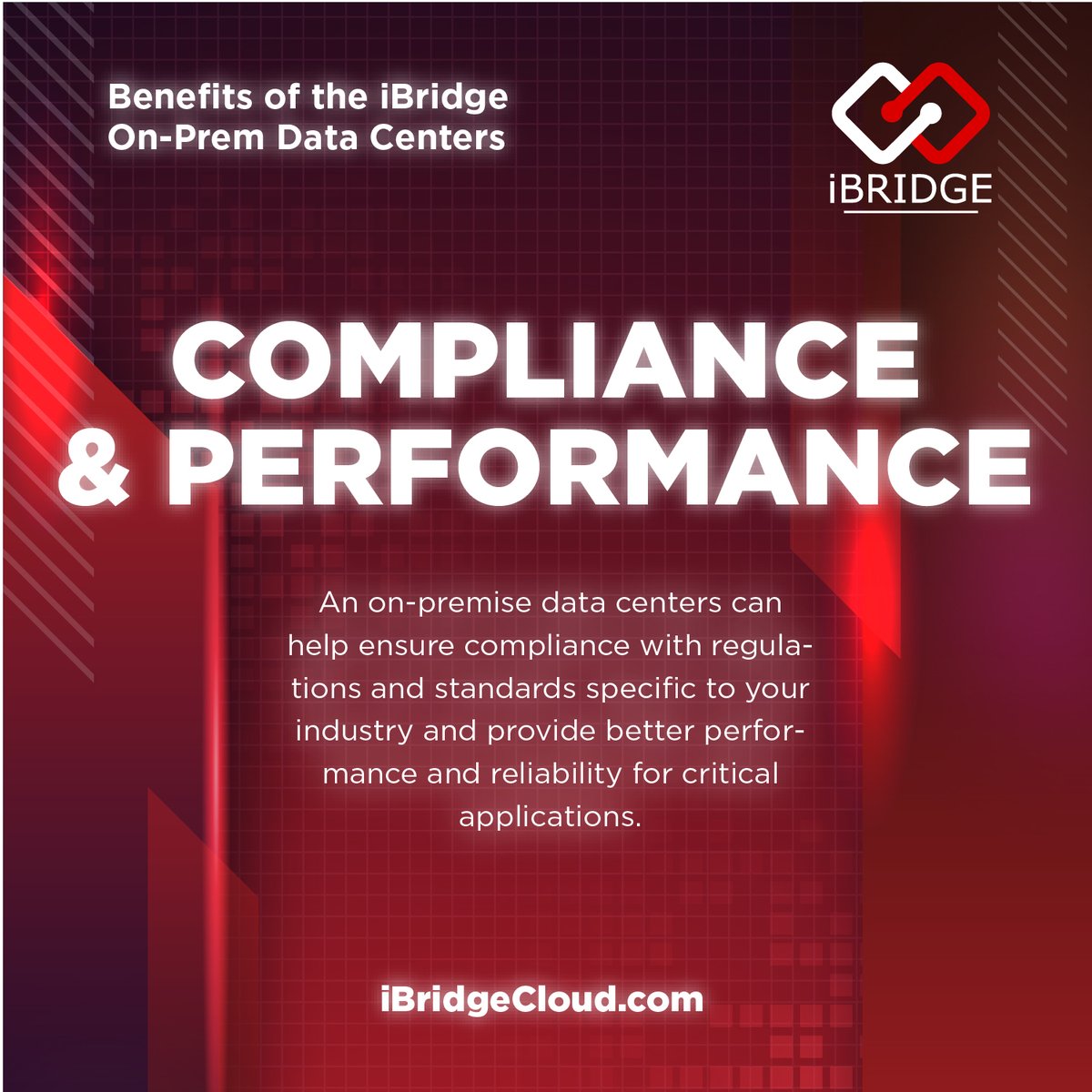 Ensure compliance and performance with our on-premises solutions! Stay ahead of regulatory requirements and optimize performance with our tailored setups. Trust us to keep your business running smoothly. Contact us today! iBridgeCloud.com