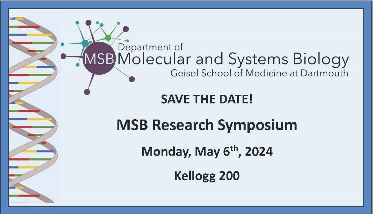 Save the Date! @GeiselMed @dartmouth @MCBDartmouth @DartmouthNeuro @QBSdartmouth @DartGRAD