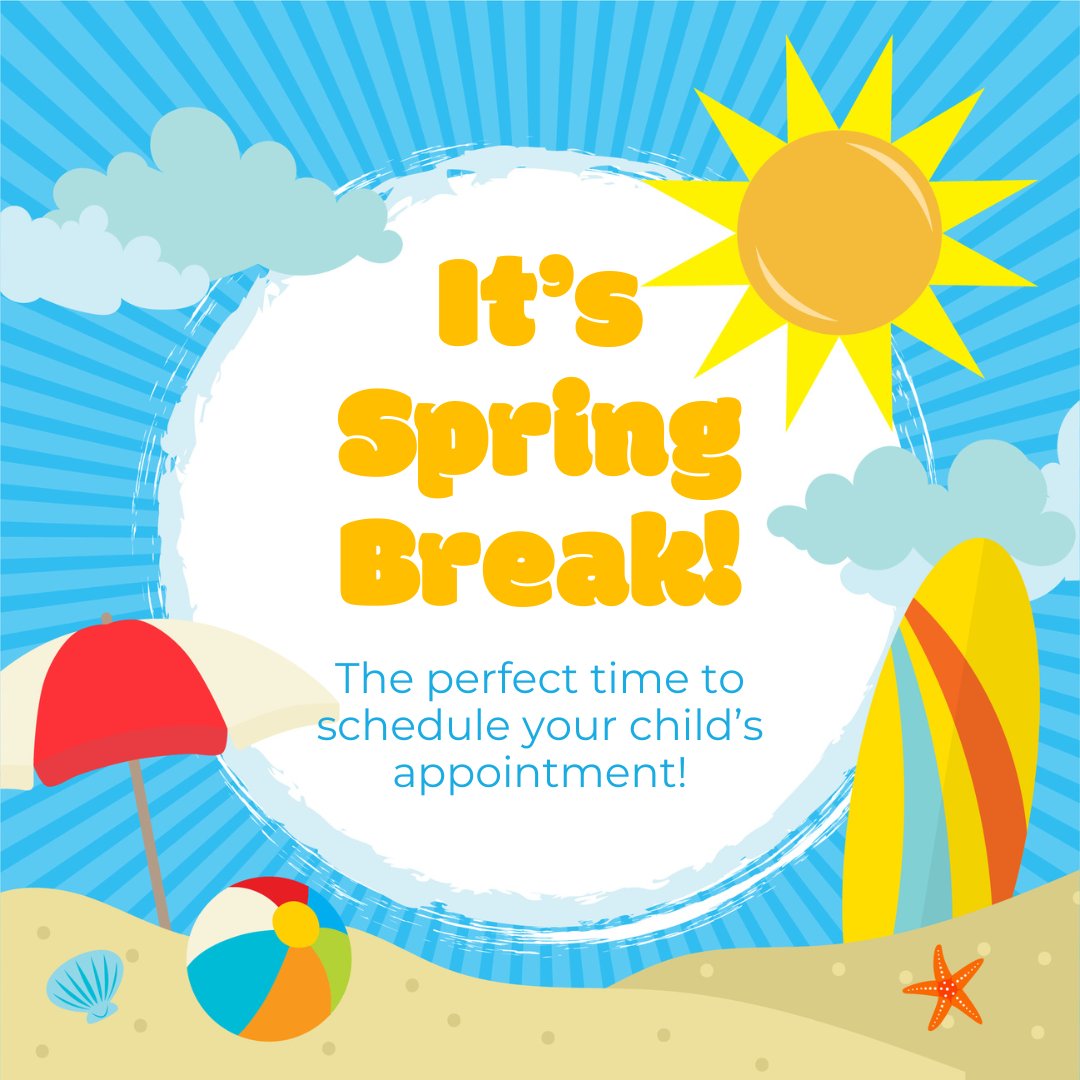 ✨Happy Spring Break! ☀️🏊🌴 This is the perfect time to bring your kiddos in for a dental exam or cleaning 🦷✨

#springbreak #springbreak2024 #pediatricdentist #chesterfieldcounty #oneCCPS #richmond #richmondva #rvamom #rvakids