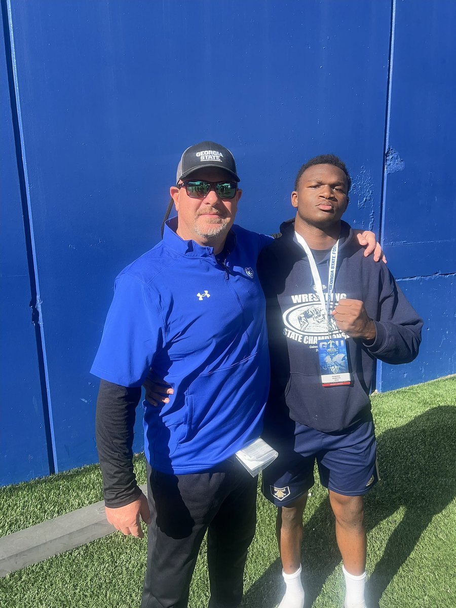 TemondM's tweet image. I enjoyed my visit @CoachSherrerGSU @GeorgiaStateFB #LightBlue