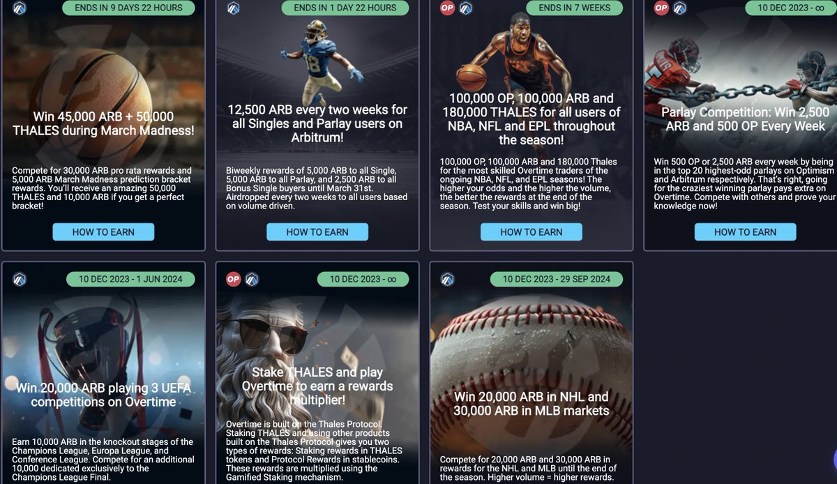 This is a Friday reminder if there is still anyone who may have missed out on the massive rewards available on <a href="/OvertimeMarkets/">Overtime</a>.

Though we seriously doubt that!

Rewards continue to pour in for March Madness, NBA, NFL, NHL, MLB, CL, EPL, and more.

Check out all the ongoing