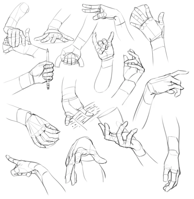 Hand studies 