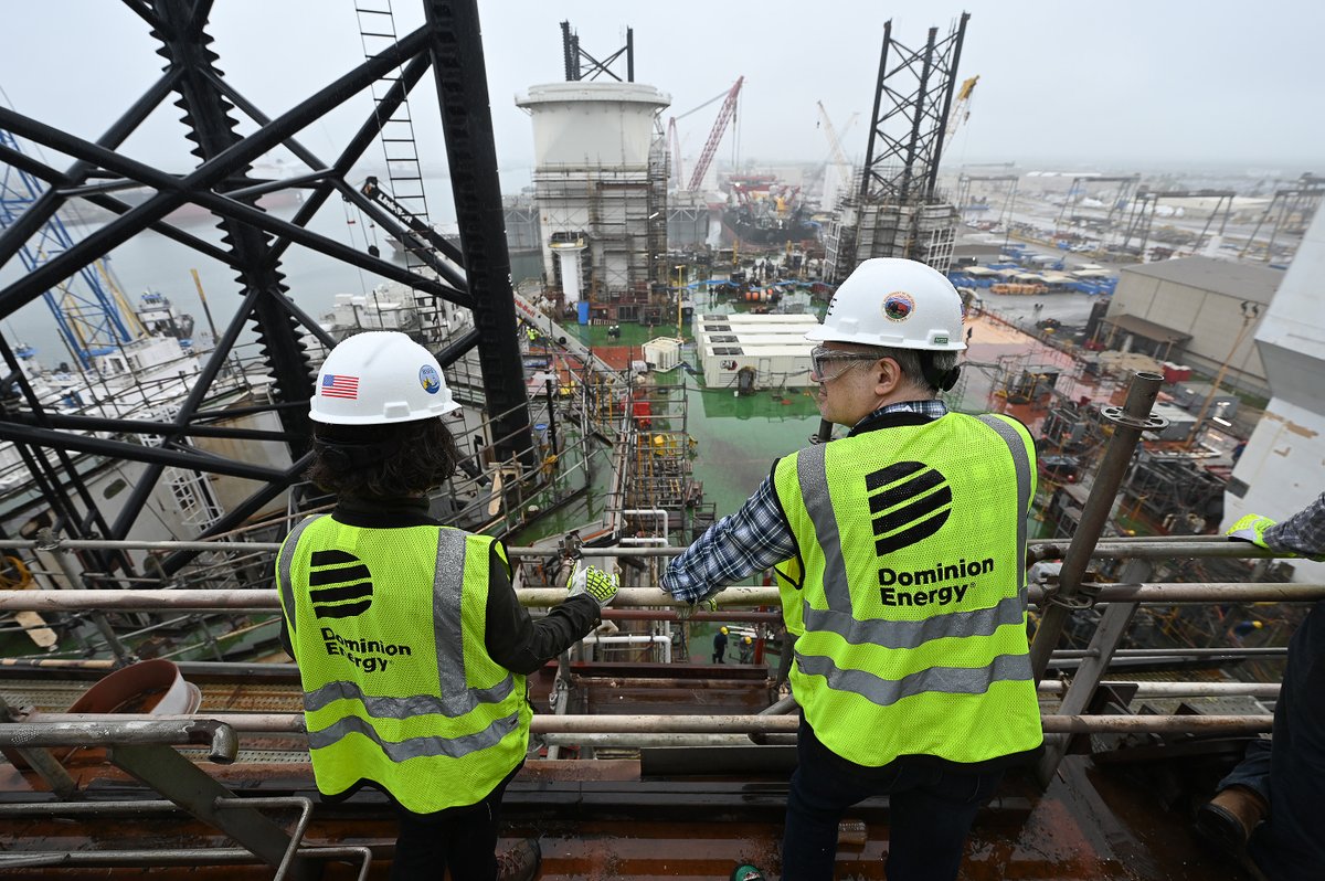 Welcome to the Charybdis. This vessel will be the first US-built offshore wind installation vessel. Designed to handle the next generation of turbines, the Charybdis will support the Coastal Virginia Offshore Wind commercial project. View photos 📷 ow.ly/U5zZ50R4YcA