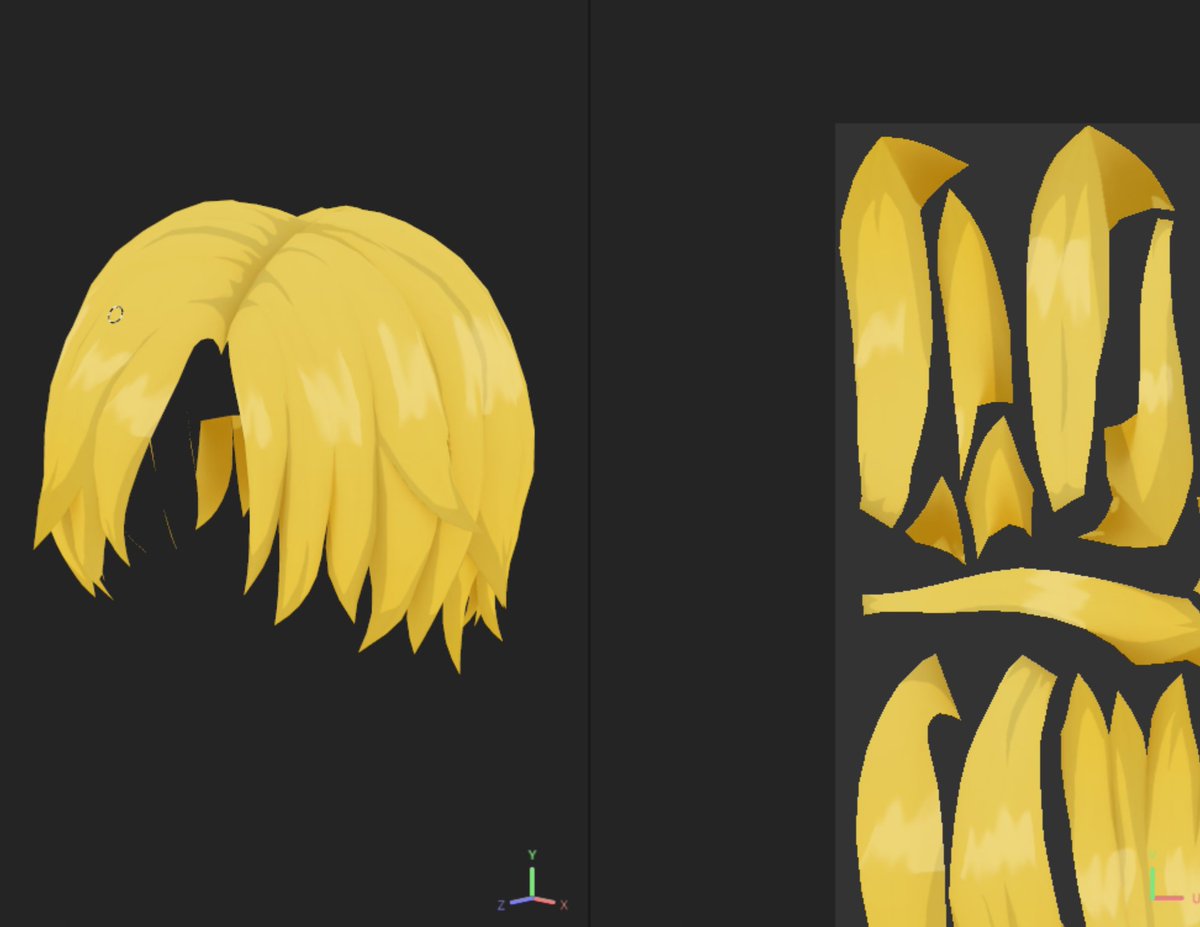 Really proud of this hair texture! Thank you @thienchamuc for the help! Sanji and meguna soon!