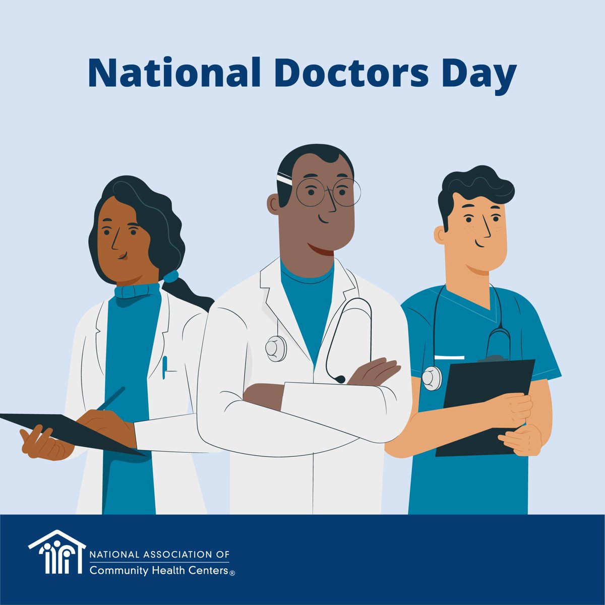 As #NationalPhysiciansWeek comes to a close, #NationalDoctorsDay is right around the corner tomorrow, March 30.

We're thankful for doctors and physician residents whose mission to help underserved communities goes alongside health centers' integrated care model. 🩺💟 #ValueCHCs