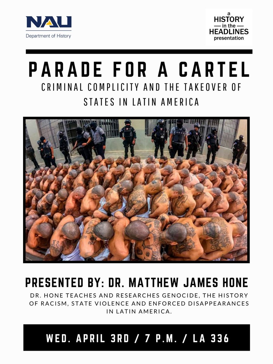 Join us Wednesday, April 3 for our last history in the headlines event for AY 23-24! Liberal arts 136, not 336.