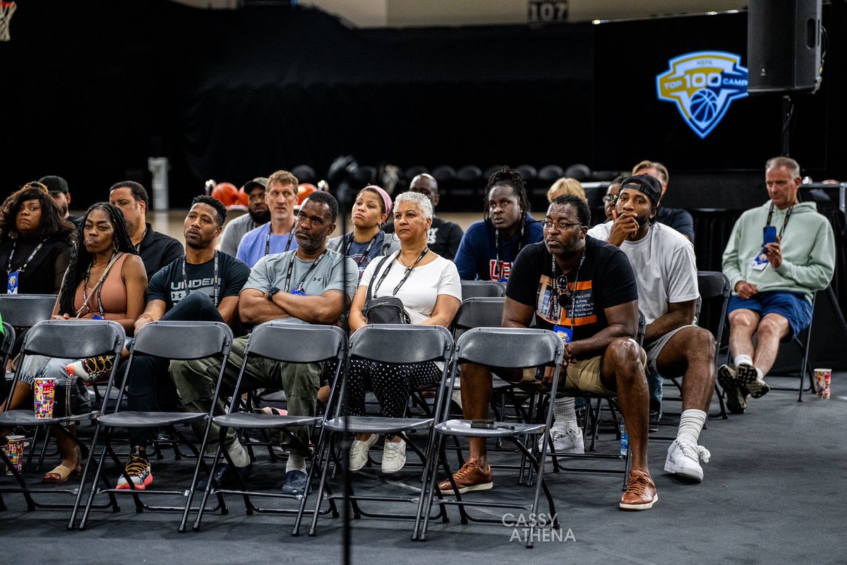 At TOP 100, we value educating our campers and their parents to prepare them for the next level of their development! @cassyathena 📸 #NBPATOP100 #ThisIsWhereItAllBegins