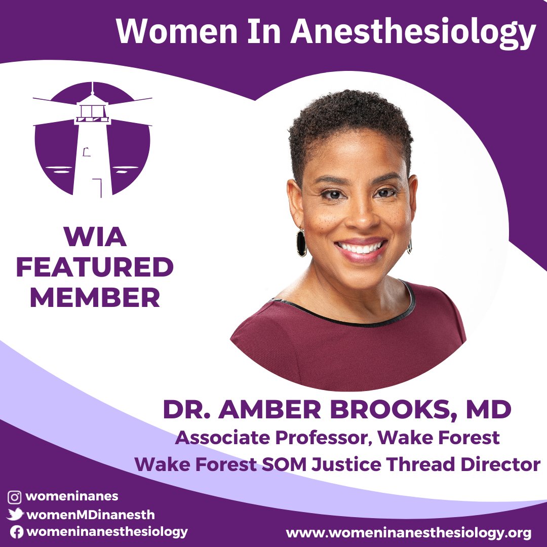 Pioneering 100-mile 🚴🏿‍♀️-er @AmberBrooksMD is the first physician in her family and has spent her career opposing #inequity both in comprehensive #pain mgmt and across the health system - developing curricula/prgms both for @wakeforestmed and @WakeAnesthesia. #WIAWednesday