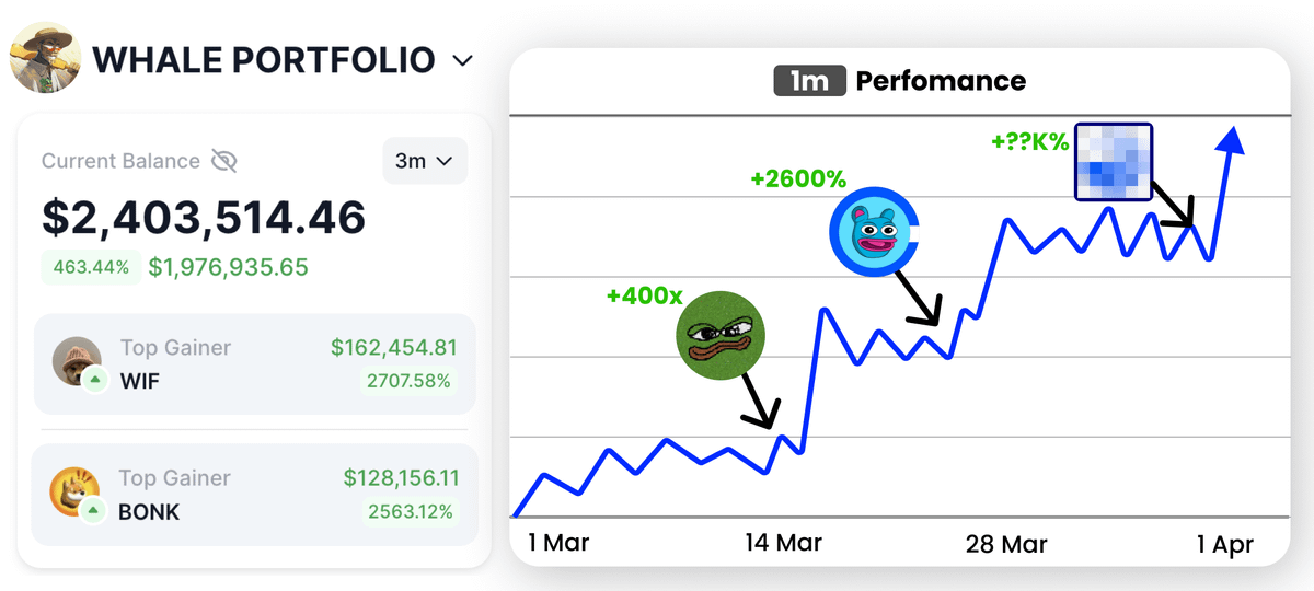 DeFiTracer's tweet photo. The biggest Altseason in history just started!

You can make 2-5x in a few days with random alts

But I scanned 500 whales wallets that are making 10-100x with the right ones

Here's 12 $BASE and $SOL coins, accumulated by whales now 🧵👇 https://t.co/t0LEFb2G4R