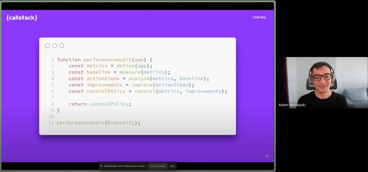 Another Upskilling Day at @callstackio today! I had a chance to present my talk on Improving performance of a RN App with DMAIC: @expensify Case Study for folks at our teams 🧑🏼‍🍳