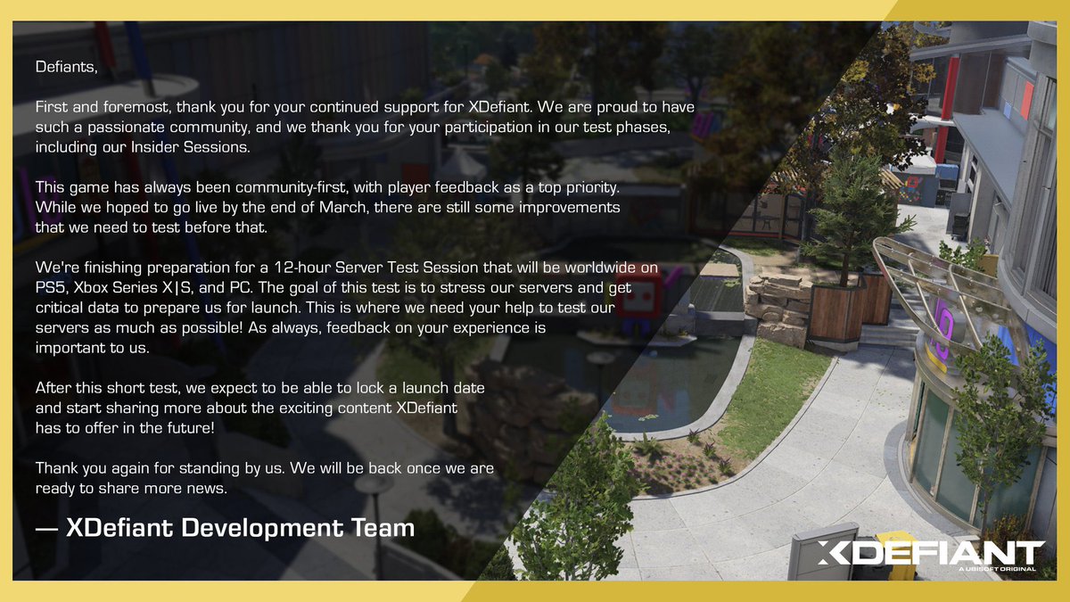 We’ve just got an UPDATE on the future of XDefiant, are you excited to play soon..? 😳