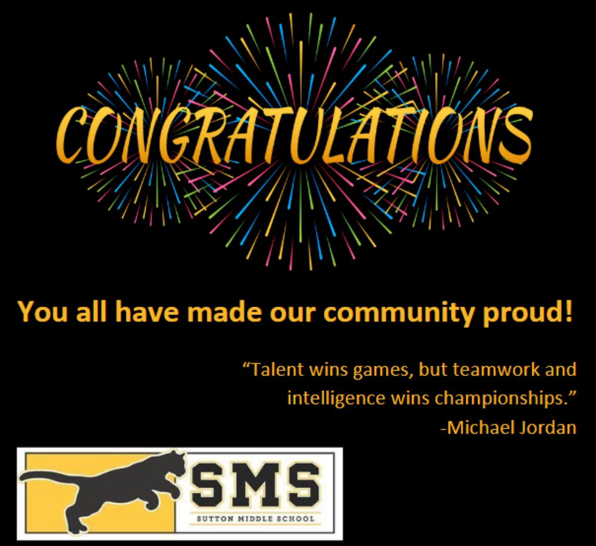 MerriweatherEDU's tweet image. 🏆 Another victorious chapter for Sutton Middle School! 🌟 

STATE CHAMPS: Reading Bowl 📚
STATE CHAMPS: Debate 🗣️
APS CHAMPS: Girls Soccer ⚽️
APS CHAMPS: Boys Track 🏃‍♂️
APS CHAMPS: Girls Track 🏃‍♀️

Congratulations, Cougars, for your incredible achievements! #SuttonPride