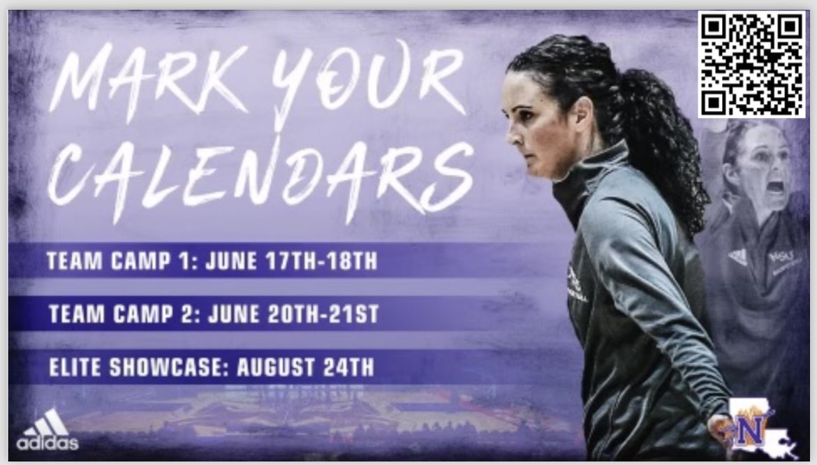 JOIN US FOR CAMP!!!! 

Email brownmi@nsula.edu or use the QR code below for more information!