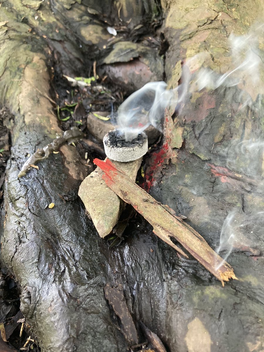 Air, Earth, Fire, Water.. Sun and rain.. thunder ⚡️ yesterday! 
More offerings today 🔥⭕️🐉🌞🦅🌝♥️ #offrwm #Offering #druidry
