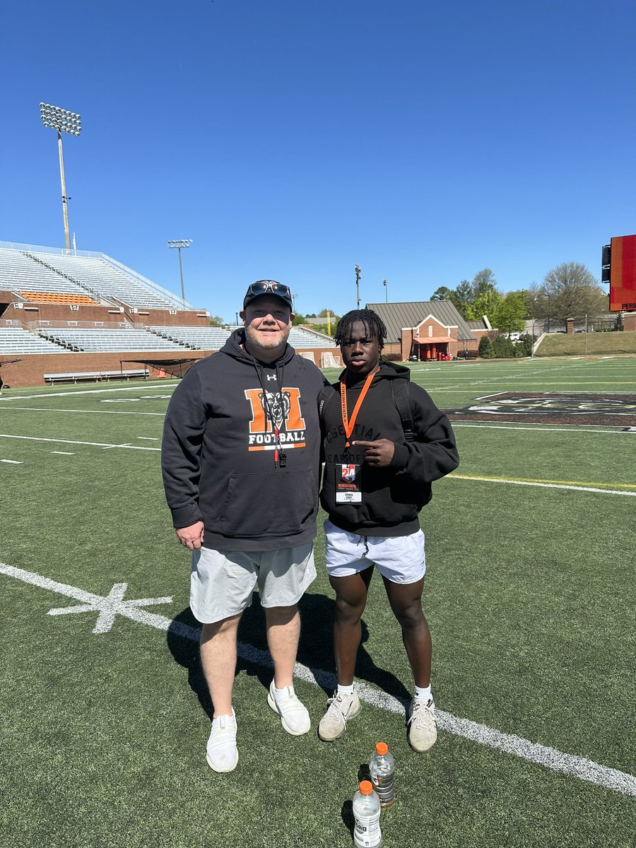 Had a Great time during the visit at Mercer! @Coach_Timmerman @coachrcraft @NFHS_FB_Recruit @NEGARecruits Big thanks to @coach_mjacobs