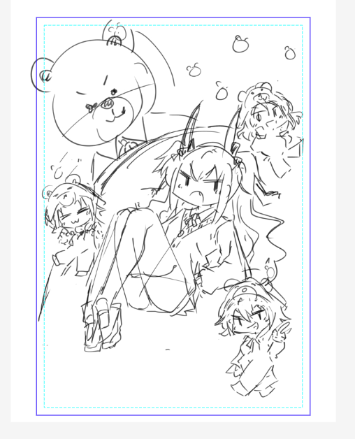 オリキャラのラフ✎ 