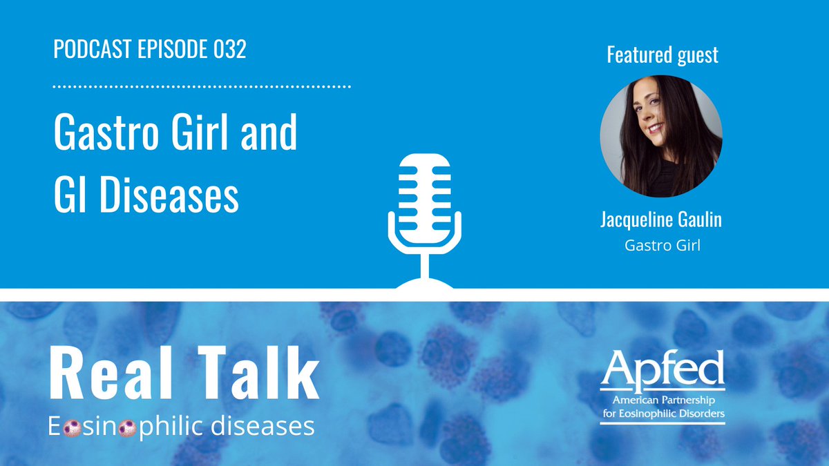 APFED is thrilled to release our latest podcast episode, “Gastro Girl and GI Diseases: Conversation with Jacqueline Gaulin”: apfed.org/podcast. Hear from Jacqueline Gaulin, Founder of <a href="/GastroGirl/">Gastro Girl</a>, and learn about this empowering resource for GI patients and their families.