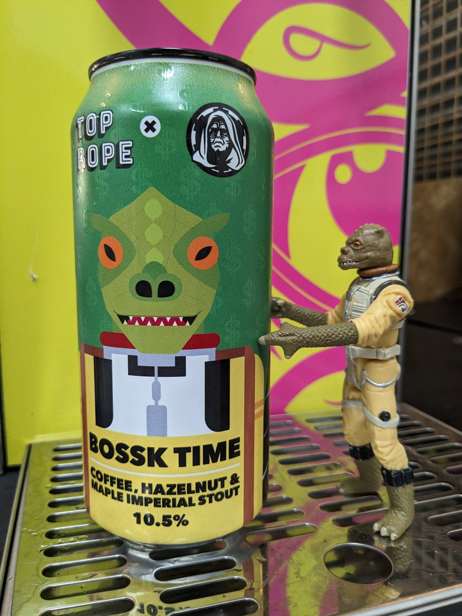 Want to take some of our @EmperorsBrewery collab Bossk Time home with you? Well good news! We'll have some brand new 440ml cans available first at our taproom tomorrow from 2-8!