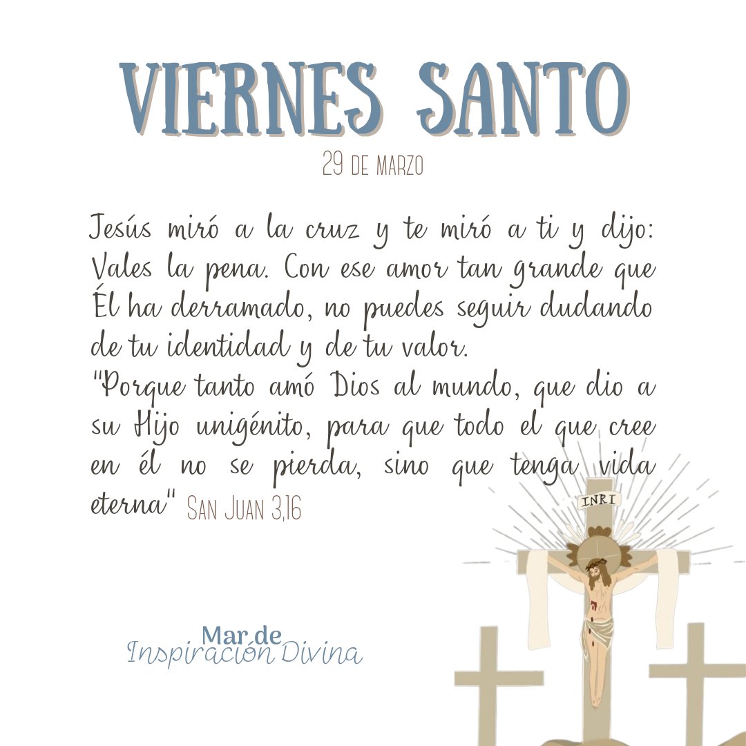 mar_deInsDivina's tweet photo. Gracias Señor por tu sacrificio de amor en la cruz, por demostrarnos con tu sangre que nos amas hasta la muerte 🙌🏻❤️‍🔥✝️ https://t.co/2YX2TC1tRS