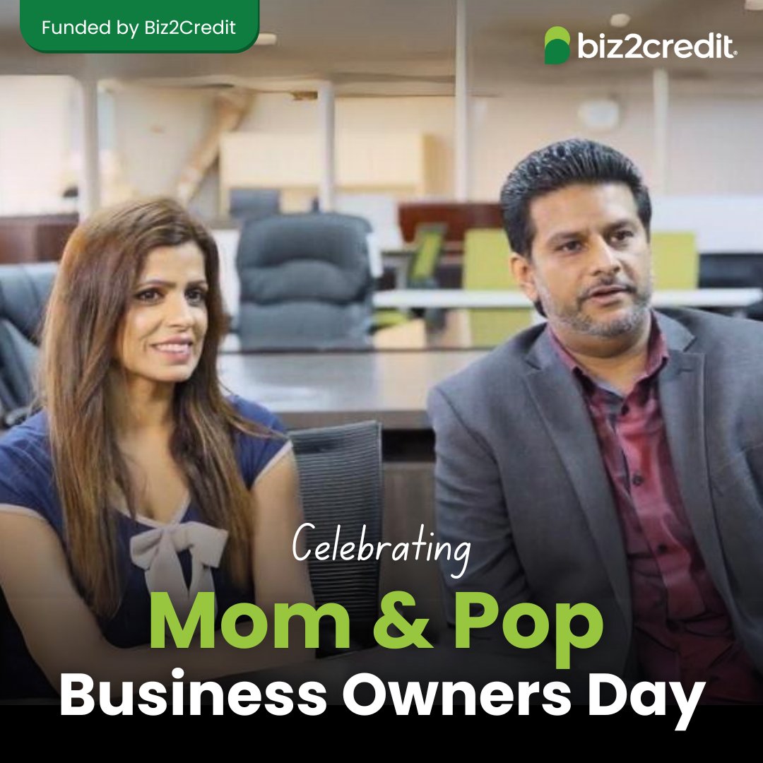 Celebrating #MomandPopSmallBusinessOwnersDay with Minakshi & Ravi, funded by Biz2Credit as they pursue their dream of building a thriving business. Here's to all the small business owners that have embarked on their entrepreneurship journey. 🎉 #mom&pop #smallbusiness