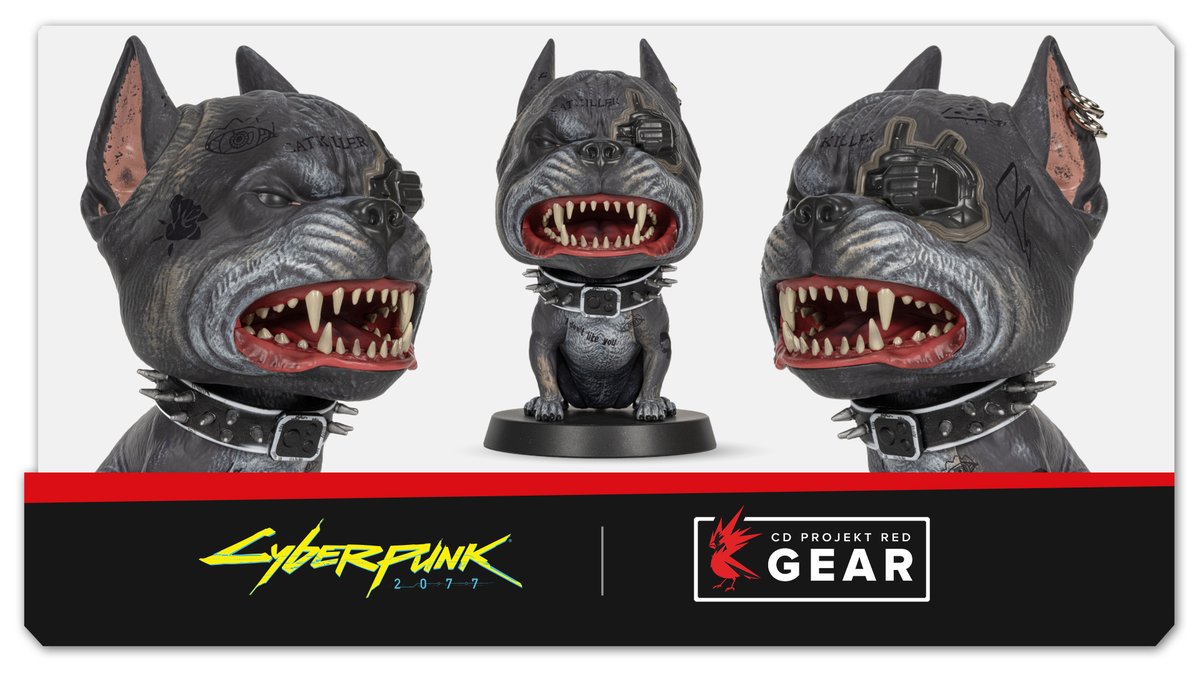 Straight out of V’s Hella onto your dash — with this chromed-out pooch your car is instantly transformed into a ride from the dark future! @CyberpunkGame gear.cdprojektred.com/products/cyber…