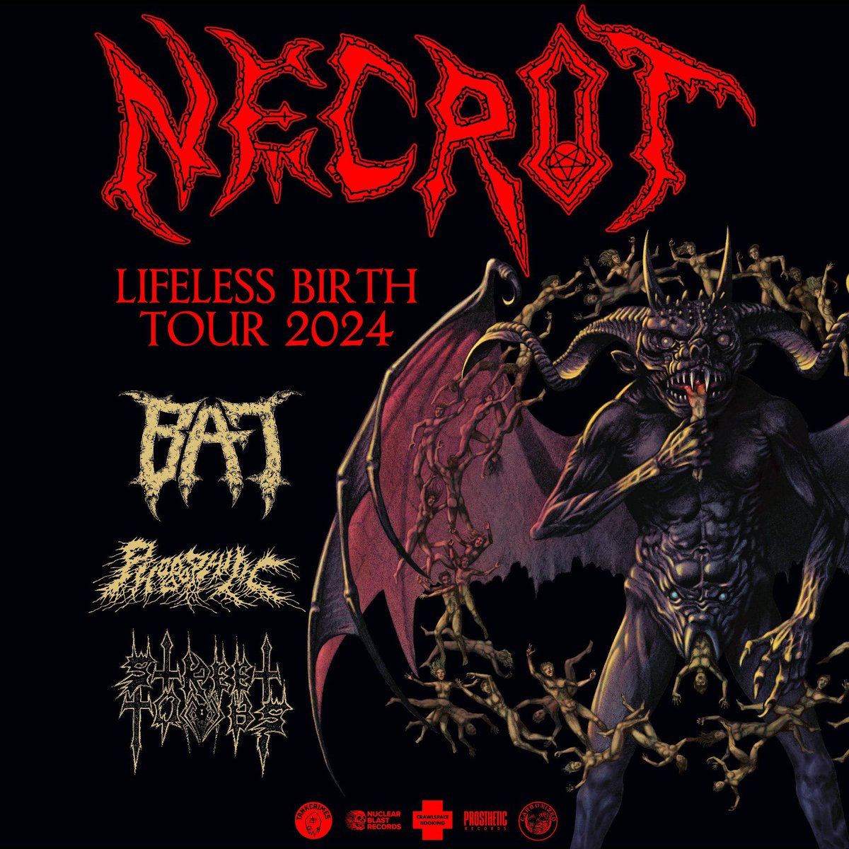 necrot_official's tweet photo. Lifeless Birth Tour Tickets On Sale Now at https://t.co/yP0Vyl1opv Follow the Link below to Purchase. All Tour Dates posted below #necrot 

Lifeless Birth Tour Ticket Link
https://t.co/hYJ7JbYCtJ https://t.co/5XPoxLOpq0