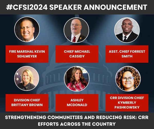 Join me at #CFSI2024 to learn how #CRR can make your community safer. Event Info: bit.ly/CFSI2024