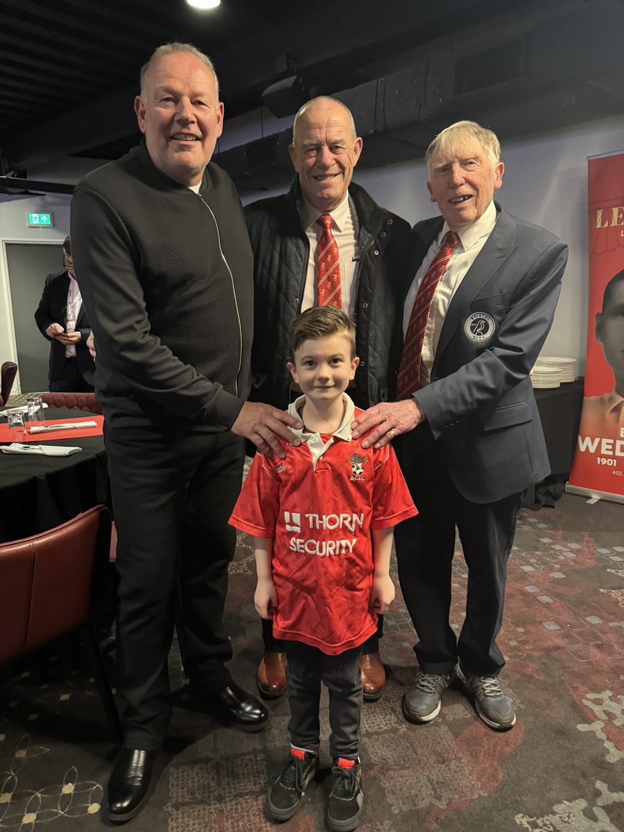 My little boy with Andy Leaning, Paul Cheesley and Mike Gibson in my Thorn Security vintage shirt 😝