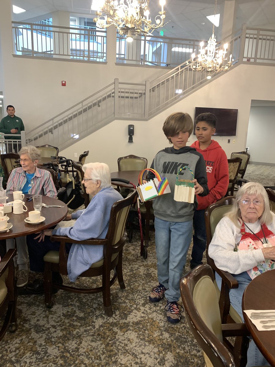 #absolutely proud of the 94 <a href="/SCIABEARS/">SCIA</a> 6th Graders for creating Easter baskets and donating them to Holiday Sierra Hills.  The smiles on the residents &amp; students faces were #priceless.  Thank you Maria form Sierra Hills for helping create another #BurtonExperience <a href="/BurtonSchools/">Burton Schools</a>