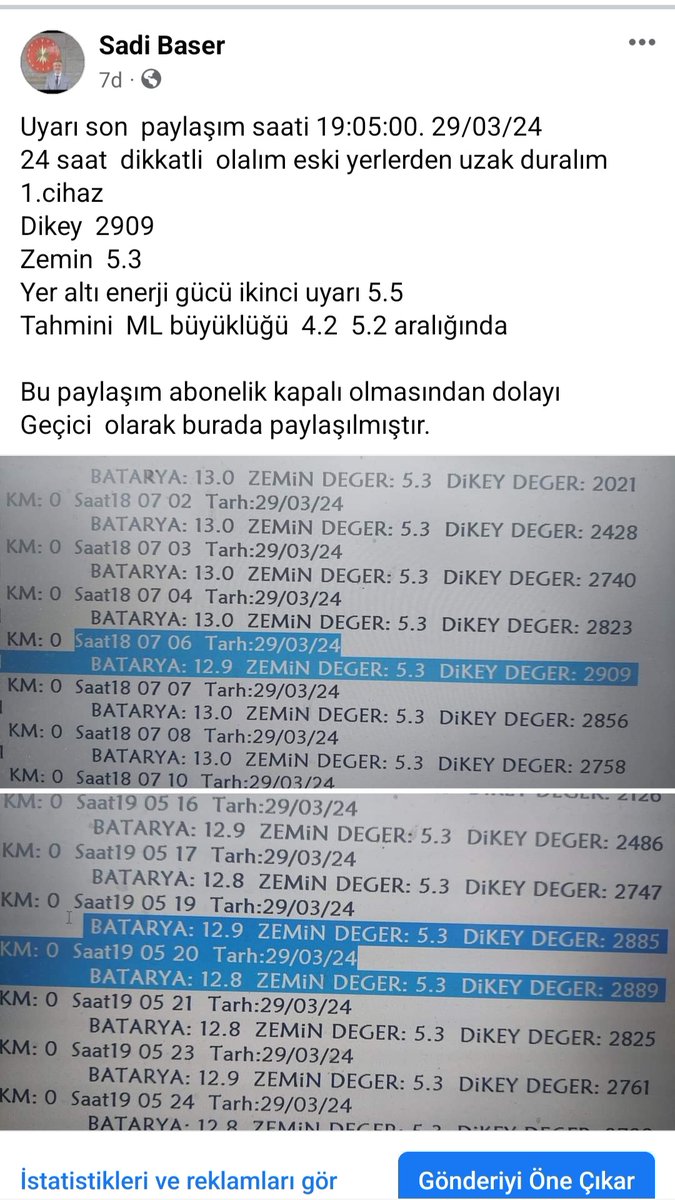 #deprem 
Önümüzdeki saatlerde  meydana geleceği tahmin edilen 
Cihazın tespit ettiği  deprem  büyüklüğü