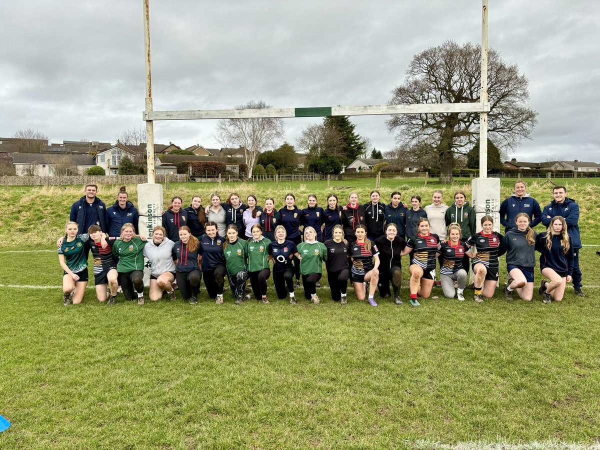 Making waves in the North! 161 girls engaging in our February half term skills clinics across 3 locations. 11 @SaleSharksWomen players involved across 6 clinics. 50% of clinic attendees attending a SSW @ThePWR home match See it, be it. #NorthernRugbyMatters