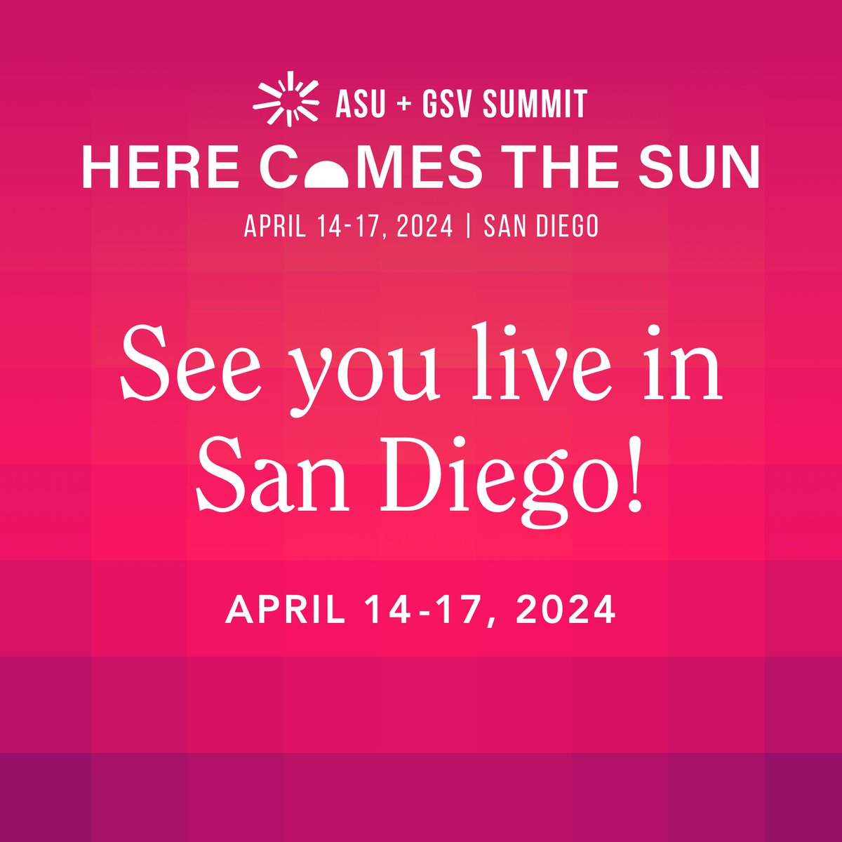 We're excited to be heading back to San Diego for the #asugsvsummit next month! Stay tuned for updates.