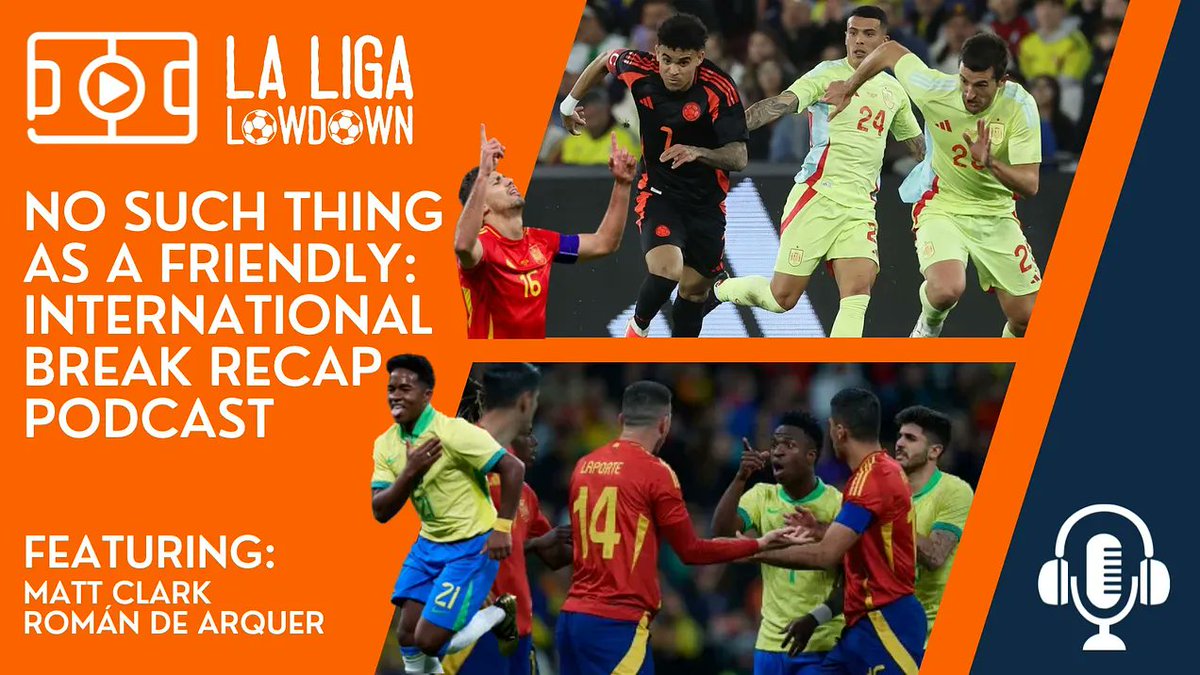 🚨 NEW SUBSCRIBER POD 🚨 Before the return of LaLiga, catch up on the international break with @MattClark_08 and @Aeroslavee. We talk Spain's defeat to Colmbia and draw with Spain, including the debutants, Vini, Endrick, Rodri & more. 🔗 🔒 lllonline.substack.com/p/no-such-thin… #LLL 🧡🇪🇸⚽️