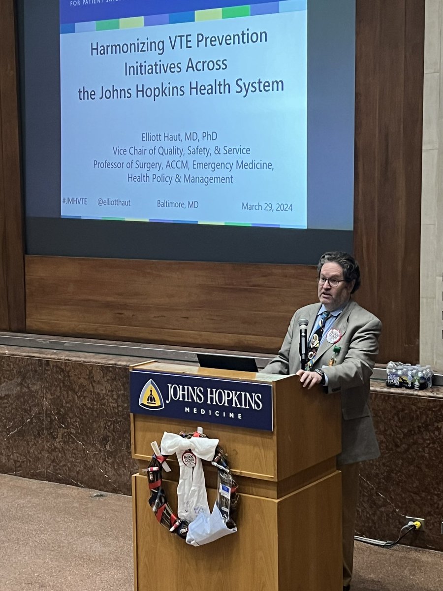 LauzeeTweet's tweet image. “Harmonizing VTE Prevention Initiatives across the Johns Hopkins Health System.” @elliotthaut building teams and consensus to implement evidence-based interventions to prevent #bloodclots across @HopkinsMedicine health system #BCAM