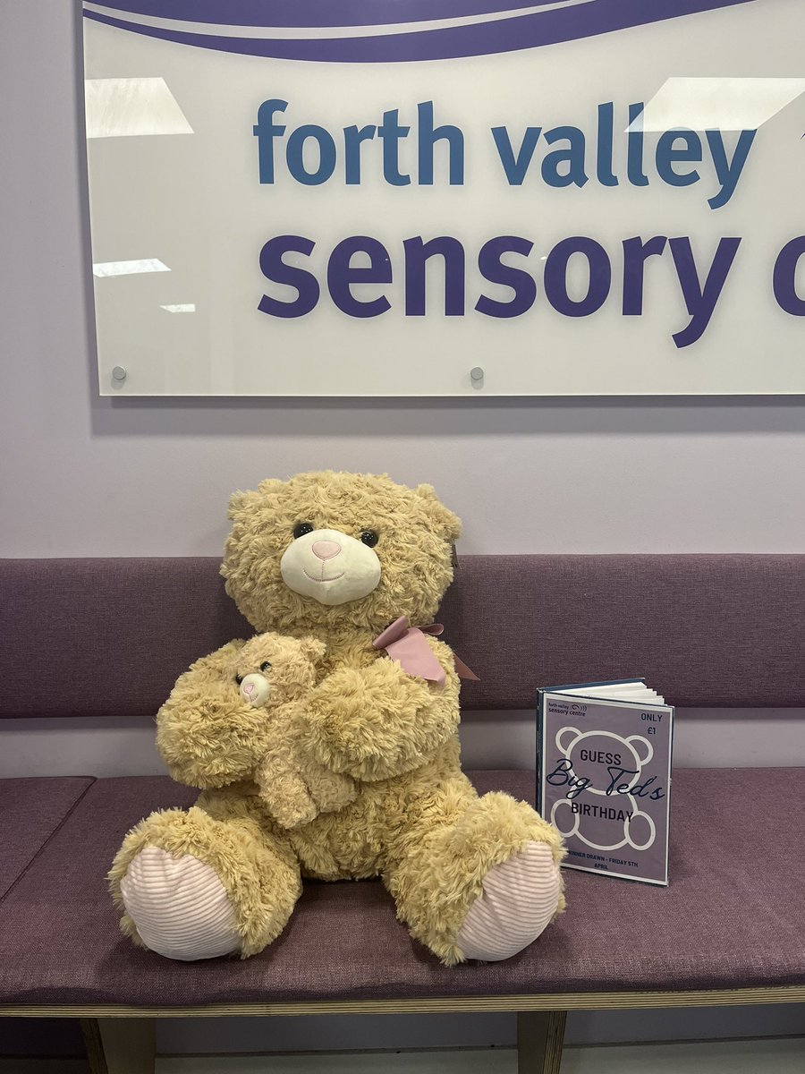 ✨Guess Big Ted’s Birthday - Competition✨ Come along to the Centre and have a guess at Big Ted’s birthday, you could be taking her and little one home 💜 Only £1 per guess! Closing date - Friday, 5th April #Fundraiser