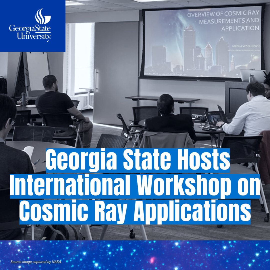 The 2nd International Workshop on Cosmic Ray Applications at Georgia State University discussed the gLOWCOST project for space and weather observation, with attendees from around the world. Supported by Georgia State's RISE grant, it explored future partnerships.@unoau_ @nasaames