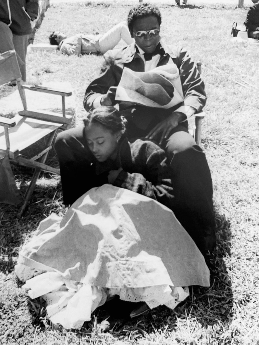 One of our greats, now an immortal: #LouisGossettJr. and Brenda Sykes on the set of “Skin Game” (1971).