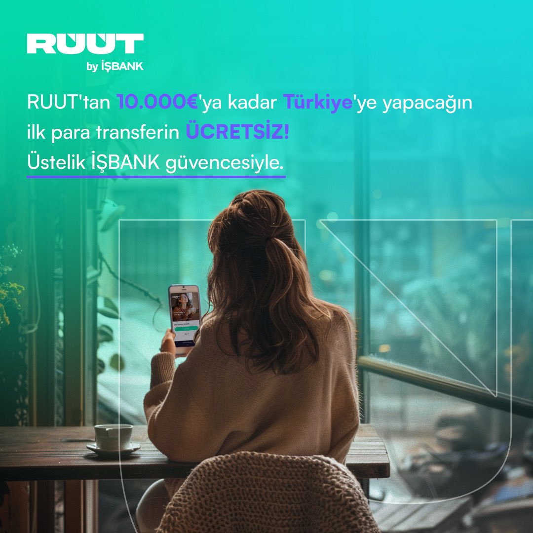 Türkiye’ye 10,000€’ya kadar yapacağın ilk para transferin ücretsiz! Sen de hemen RUUT’u indir ve İŞBANK güvencesiyle doya doya paylaşmanın tadını çıkar.🌟Kampanya detayları için profilimizdeki linki ziyaret etmeyi unutma🔗

#ÜcretsizTransfer #OnlineBankacılık #RUUT