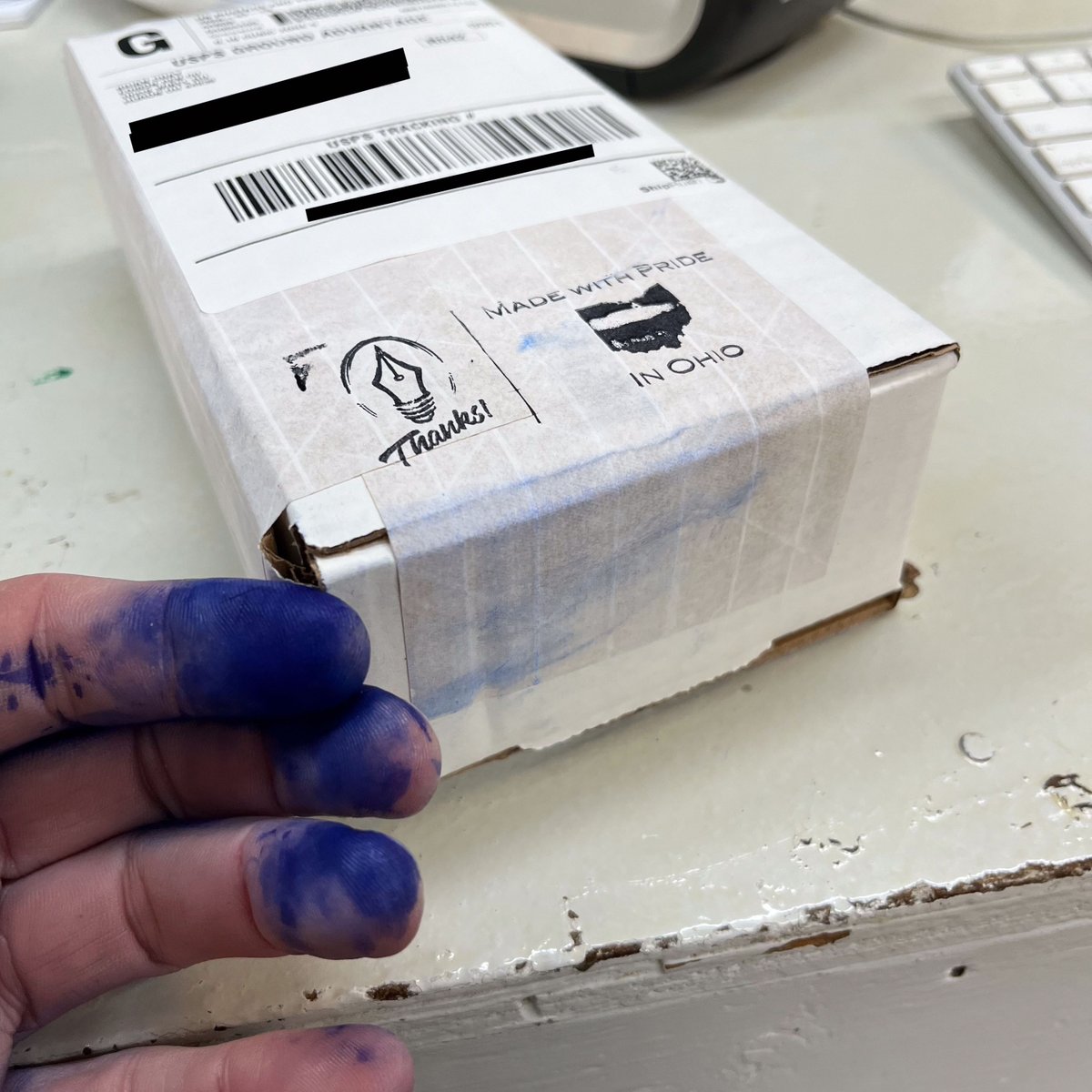 When your  Edison Pen shows up with ink on the package, that’s a sure fire way of  knowing that you have a properly tuned and tested nib! 🖋️