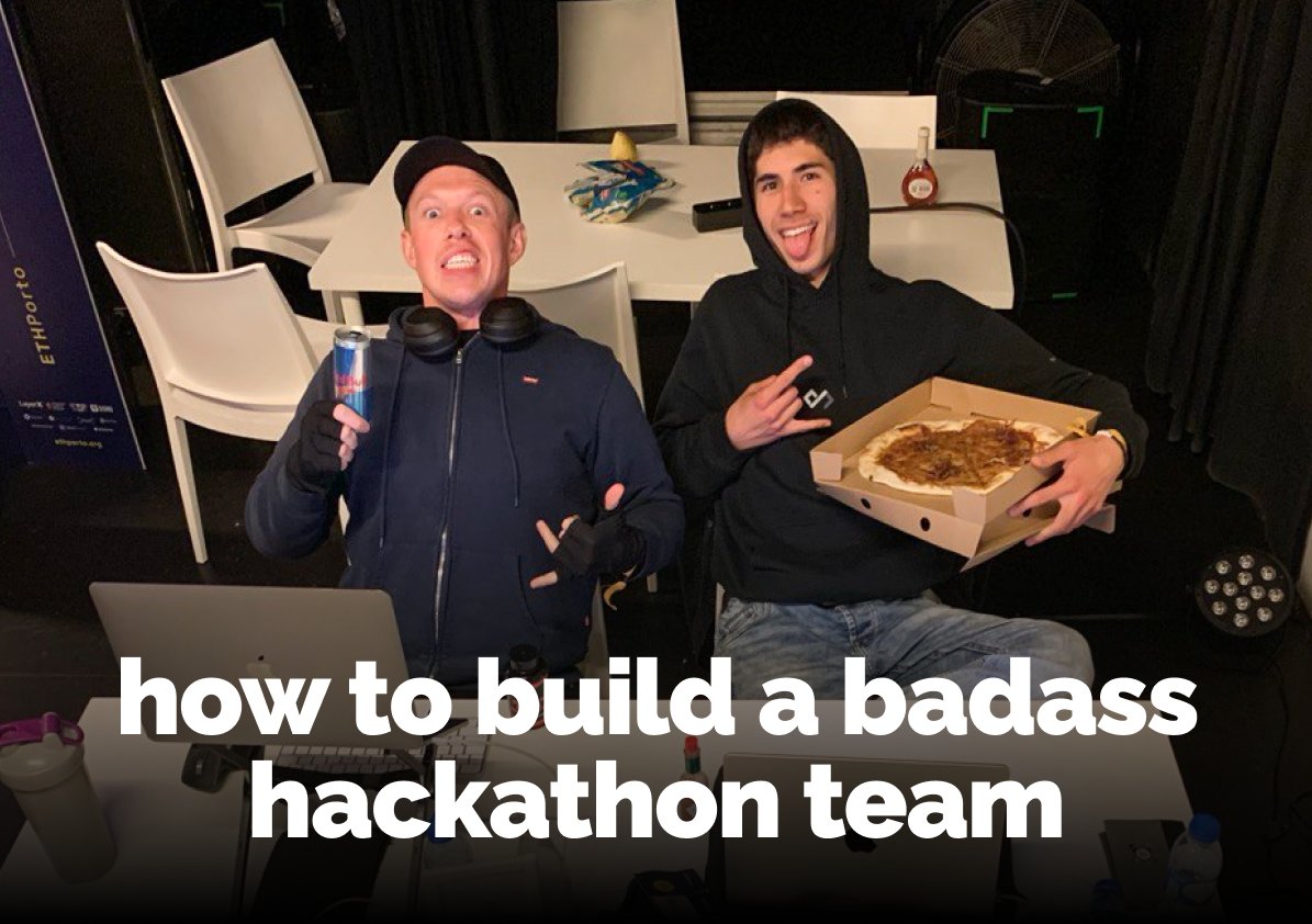 I've built winning teams at 10+ hackathons. In a hackathon, your team can make the difference, for better or for worse. But choosing people to work with is hard. Here's 5 tips I use when choosing my team to maximize our chances of winning. 1) Keep the team small 'If we're…