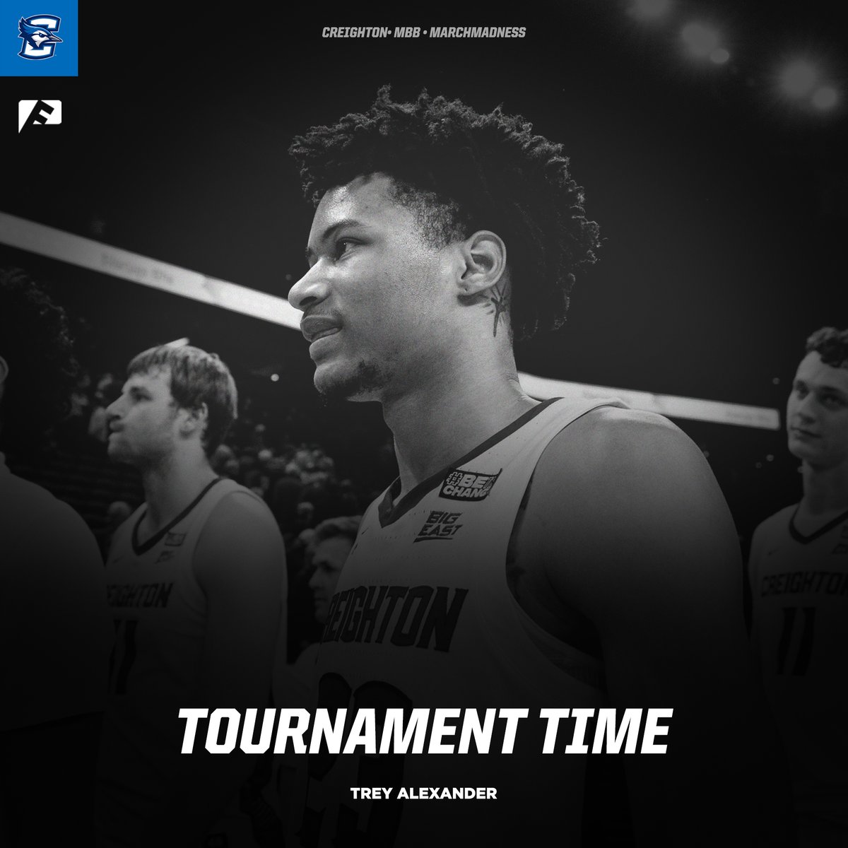 Good luck to @TrickyTrey23 and @bluejaymbb at #marchmadness tonight!⁠ ⁠ 📝 Revisit his story 'Tournament Time' to get ready for the big game tonight.⁠ stories.gocreighton.com/trey-alexander… ⁠ #fanword #collegesports #studentathlete #basketballstories #creighton #gojays #creightonmbb