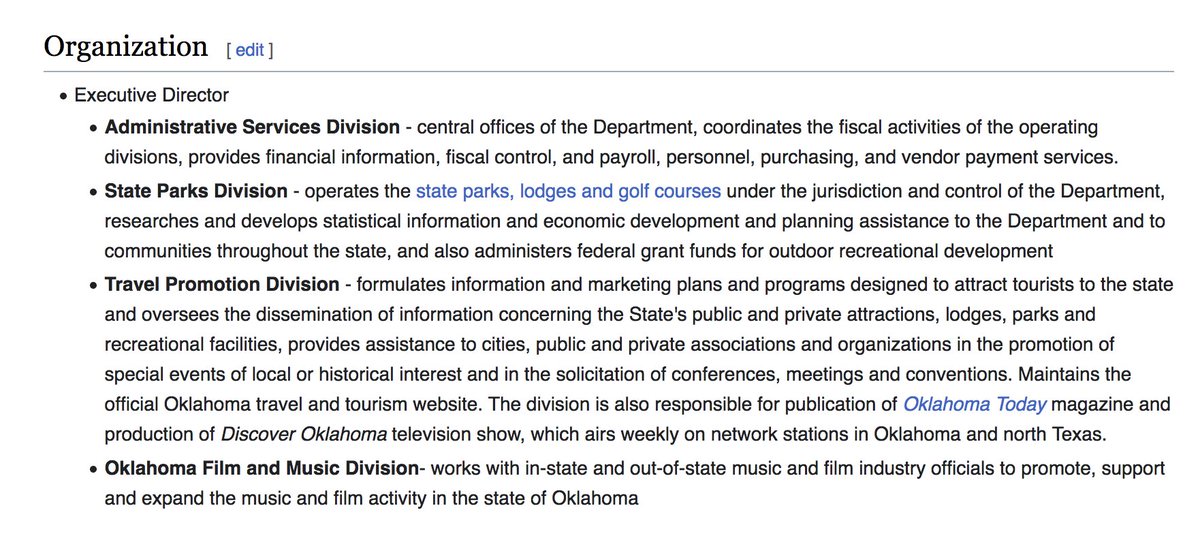 Looks like they call it the 'Travel Promotion Division'

#ImagineThat #TravelOK @ChaseHorn