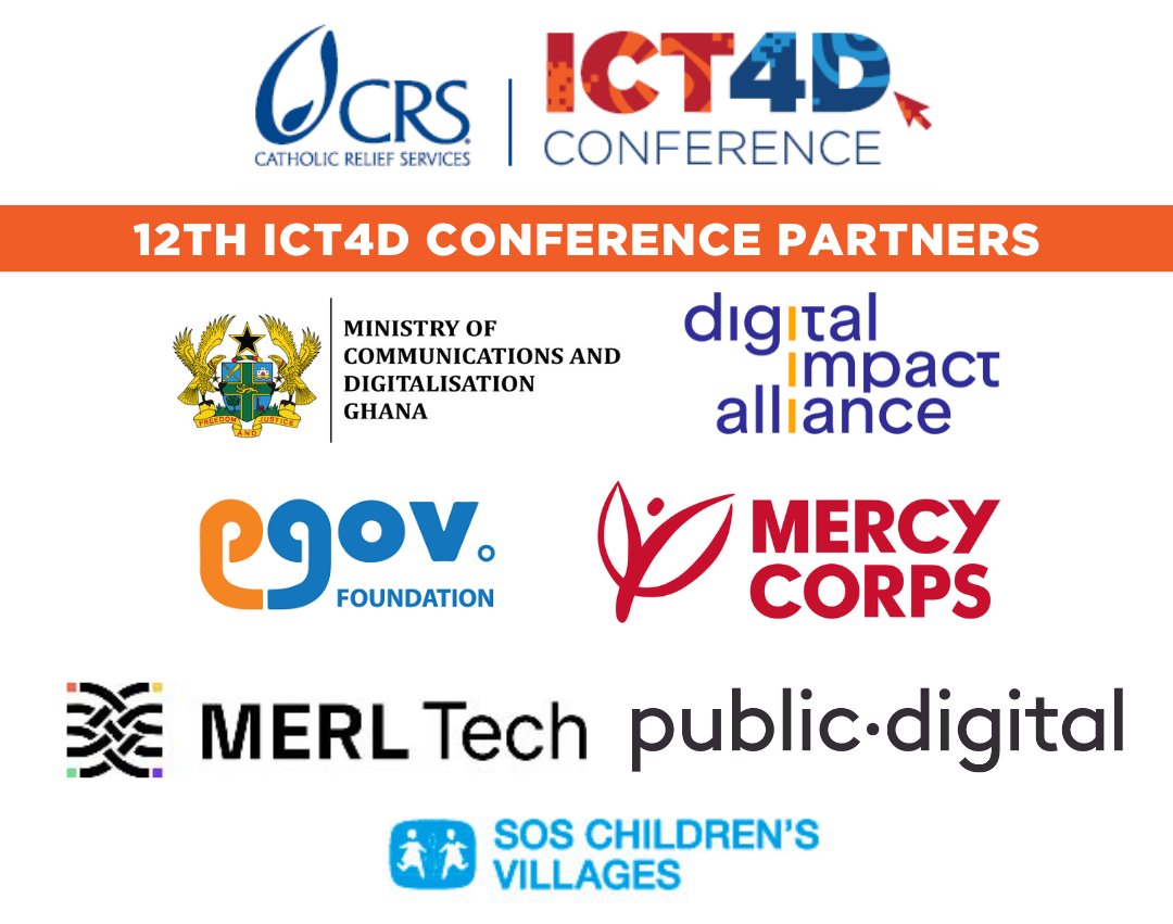 The #ICT4D2024 Conference would not have been possible without our amazing partners who provided generous support, contributions, and expertise.

Thank you for all that you have made possible. The 12th ICT4D Conference was truly a collaborative effort!