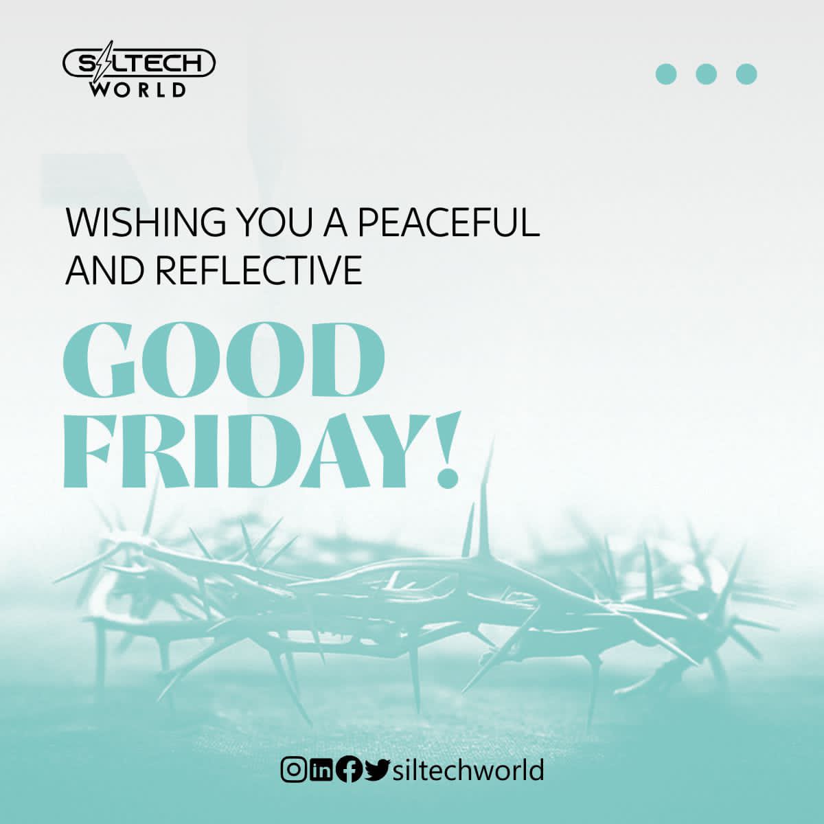 SiltechWorld's tweet photo. It's Good Friday &amp; it's a Free energy Friday

All our subscribed customers have access to free energy every friday at the SilTech EV Charging Hub.
May this day bring you moments of quiet contemplation and renewal.
We wish you a peaceful and reflective Good Friday.

#GoodFriday https://t.co/OVMvrS8hWw