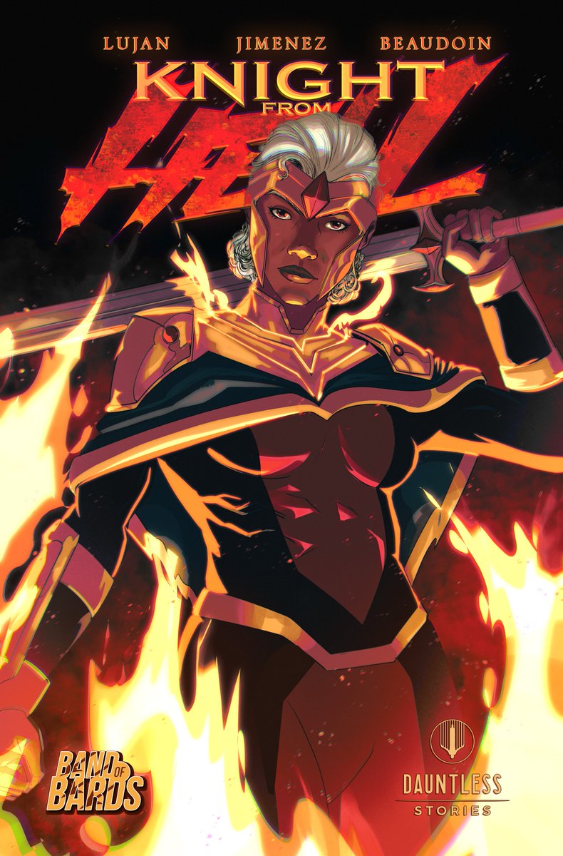 Brace yourselves for the Knight from Hell, hitting the shelves this summer! Created by Jarred Luján (@jarredlujan), Marcus Jimenez (@Martacuss), and Buddy Beaudoin (@BuddyOrDie), it's bound to be epic!