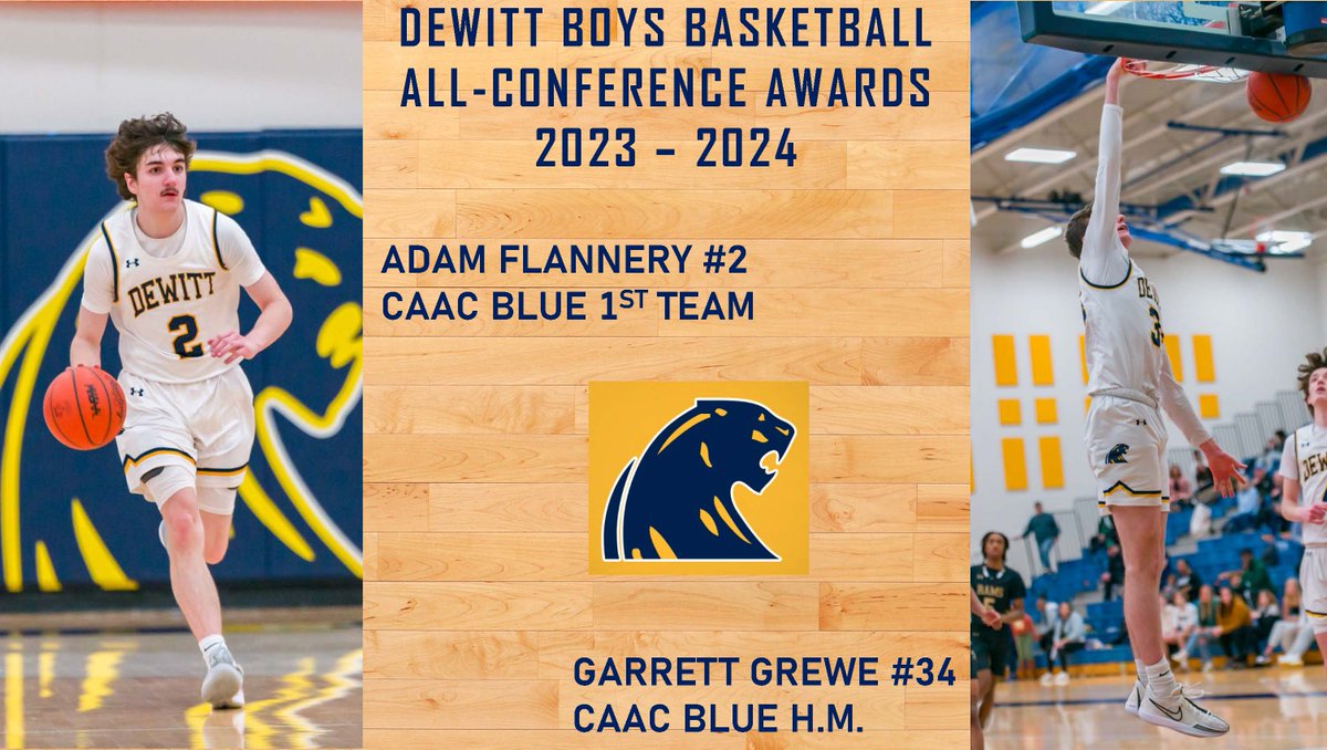 bkflann's tweet photo. Congratulations to Adam Flannery/Garrett Grewe on their well deserved CAAC Blue All Conference Awards. Their work ethic + commitment to our TEAM helped us to be successful! #TEAM86 #ALLIN
@DeWitt_BBALL @HungerfordCoach @_zachbaker11 @jeffreymaccowan @adamflanneryy @ggrewe11 https://t.co/DgcklgNoaj