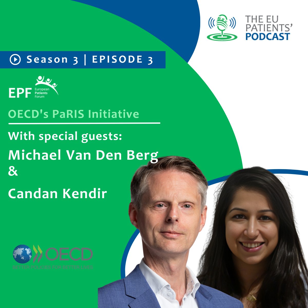 Ease into the long weekend ahead with the latest episode of the EU Patients' Podcast! 🎧 Join Michael Van Den Berg & Candan Kendir from @OECD as we dive into the PaRIS Initiative - measuring what matters most to patients! bit.ly/4afmAfX