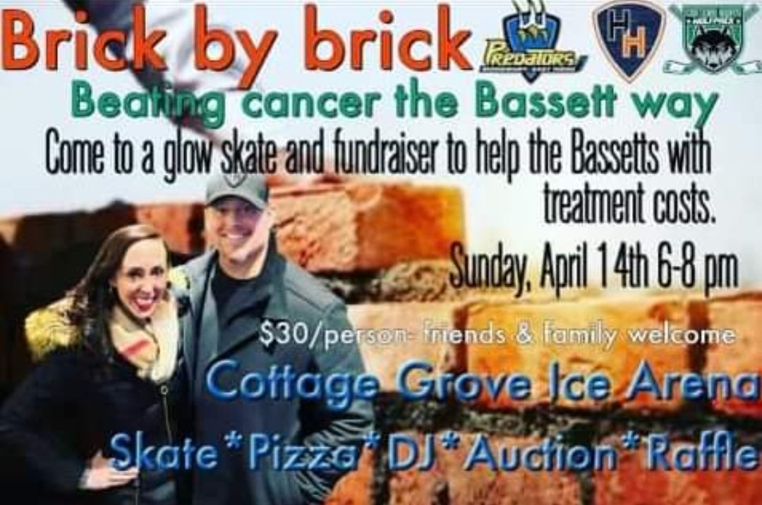 Our beloved coach, Cole Bassett, has recently been diagnosed with cancer. Together, we can make a difference in his life. Let's rally behind him with all the love, support, and strength our hockey community has to offer.
 gofund.me/3c1193f1